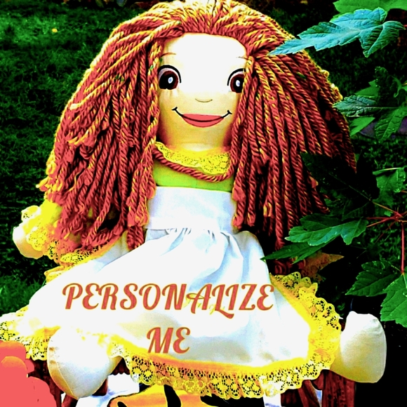 Handmade 100%Cotton Rag Doll - Picture 4 of 8